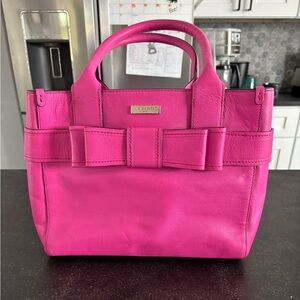 Kate Spade Vibrant Pink Tote with Bow Accent